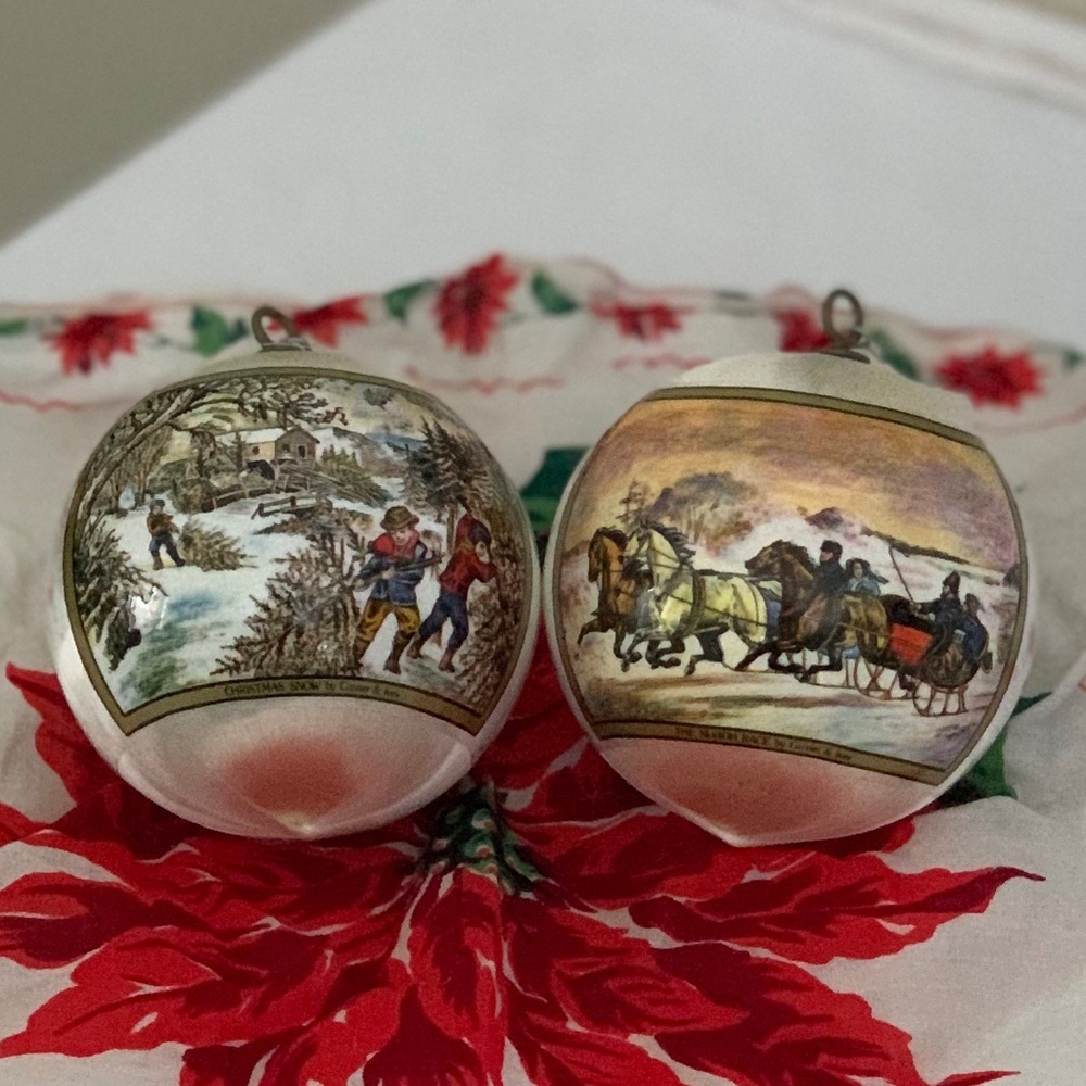 Christmas vintage ornaments and decor MYSTERY BOXES tree snowflakes candles